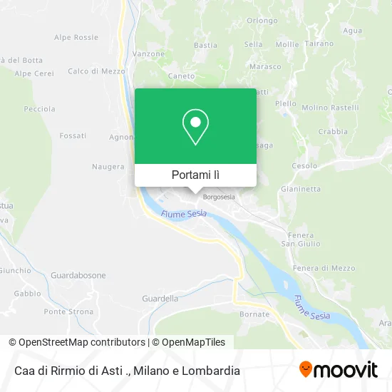 Mappa Caa di Rirmio di Asti .