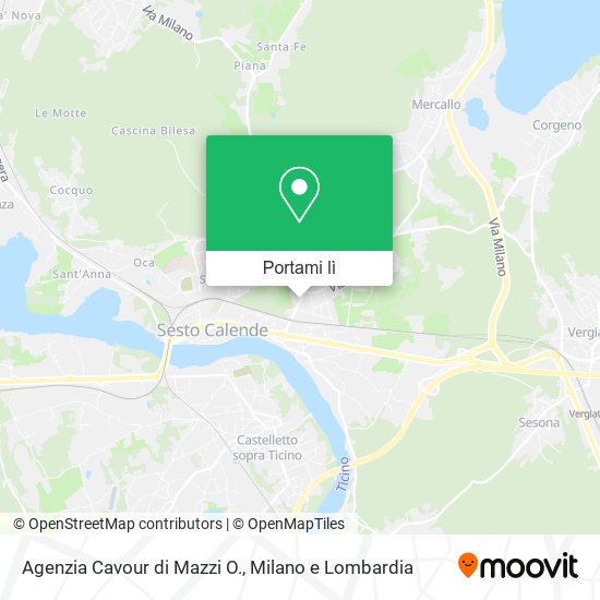Mappa Agenzia Cavour di Mazzi O.