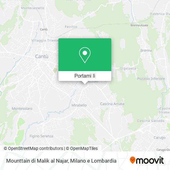 Mappa Mounttain di Malik al Najar
