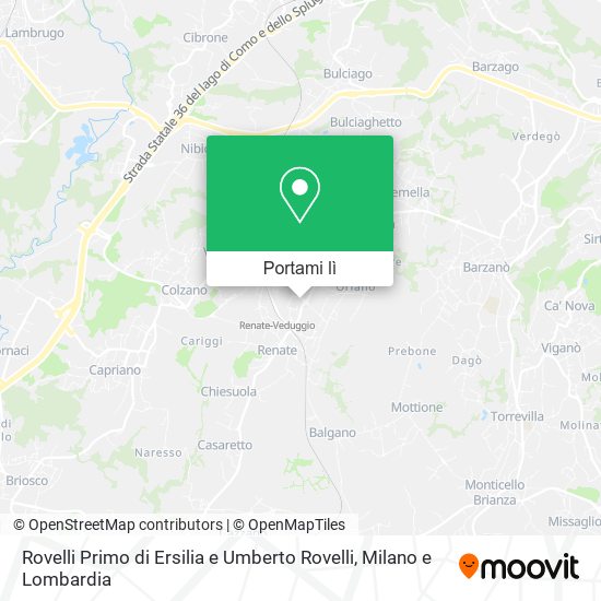 Mappa Rovelli Primo di Ersilia e Umberto Rovelli