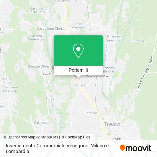 Mappa Insediamento Commerciale Venegono