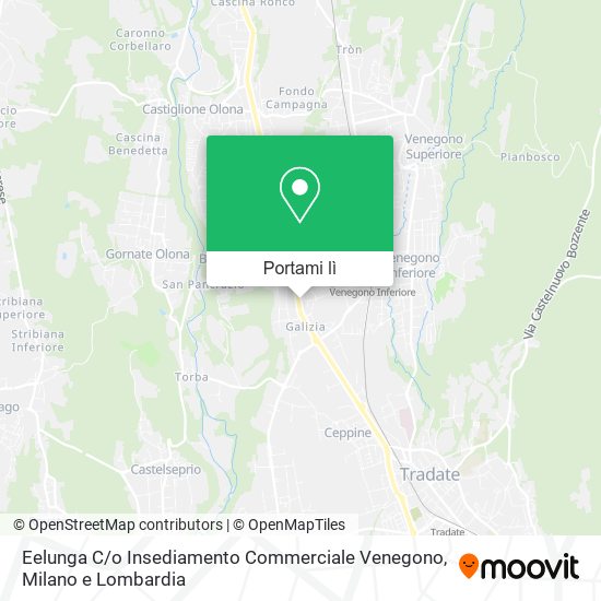 Mappa Eelunga C / o Insediamento Commerciale Venegono