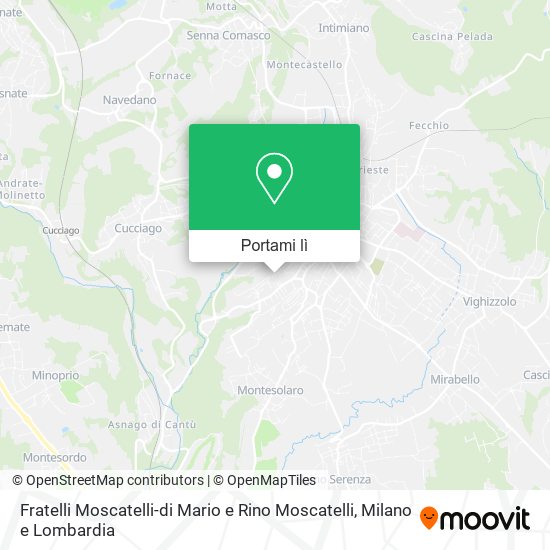 Mappa Fratelli Moscatelli-di Mario e Rino Moscatelli