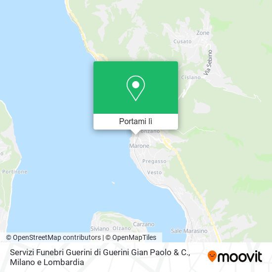 Mappa Servizi Funebri Guerini di Guerini Gian Paolo & C.