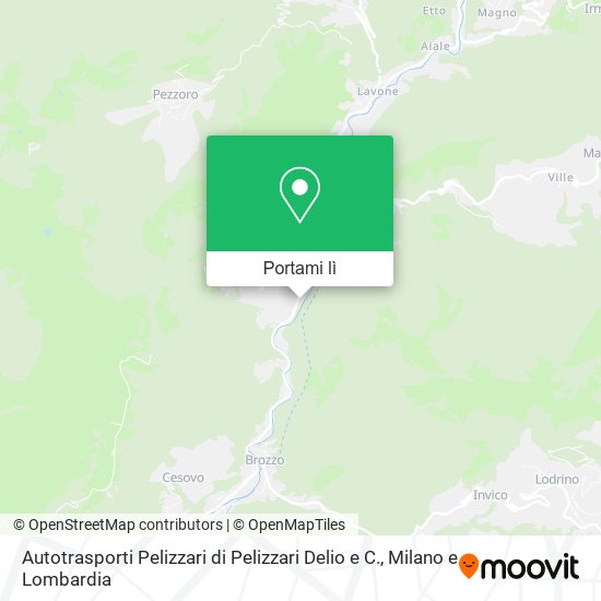 Mappa Autotrasporti Pelizzari di Pelizzari Delio e C.