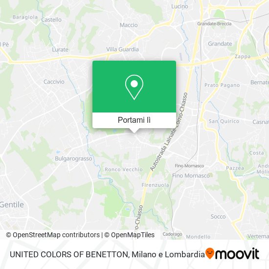 Mappa UNITED COLORS OF BENETTON