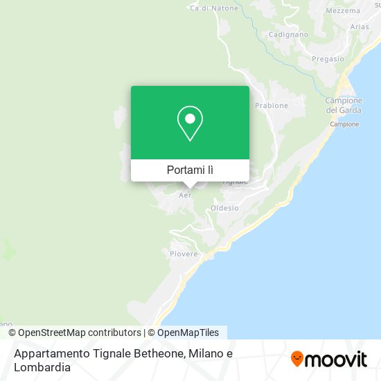 Mappa Appartamento Tignale Betheone