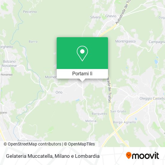 Mappa Gelateria Muccatella