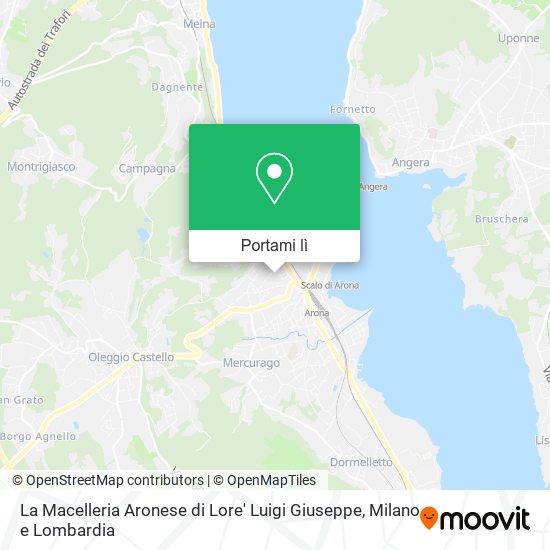 Mappa La Macelleria Aronese di Lore' Luigi Giuseppe