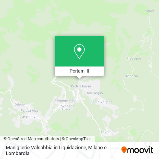 Mappa Maniglierie Valsabbia in Liquidazione