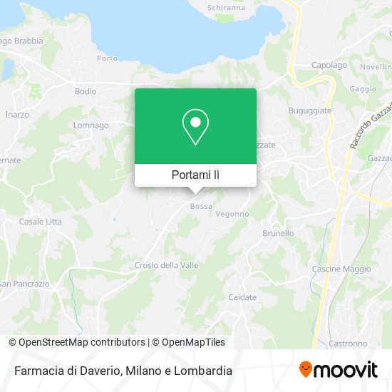 Mappa Farmacia di Daverio