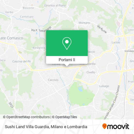 Mappa Sushi Land Villa Guardia