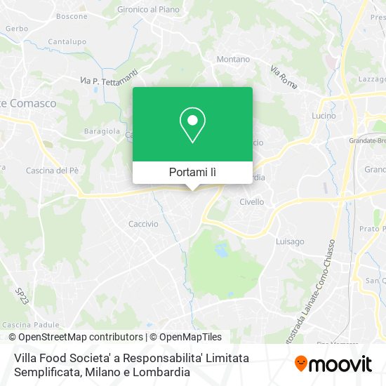 Mappa Villa Food Societa' a Responsabilita' Limitata Semplificata