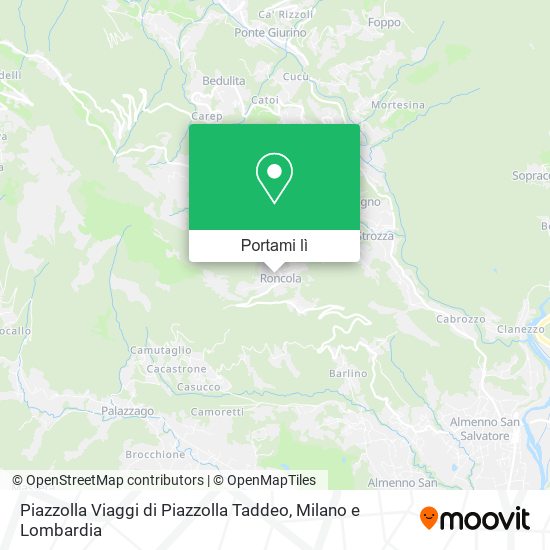 Mappa Piazzolla Viaggi di Piazzolla Taddeo