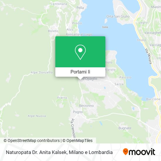 Mappa Naturopata Dr. Anita Kalsek