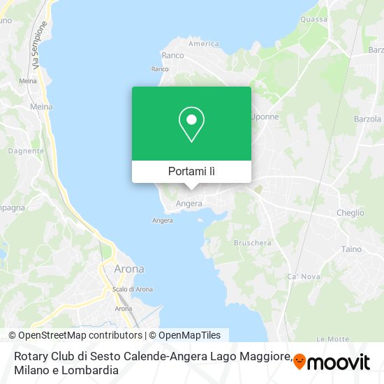 Mappa Rotary Club di Sesto Calende-Angera Lago Maggiore