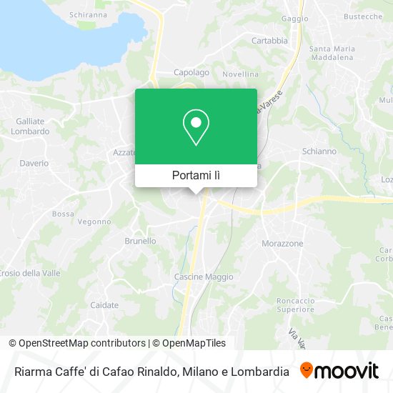 Mappa Riarma Caffe' di Cafao Rinaldo