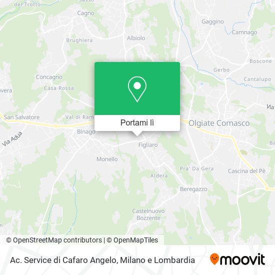 Mappa Ac. Service di Cafaro Angelo