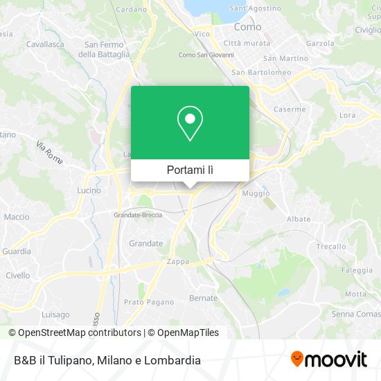 Mappa B&B il Tulipano