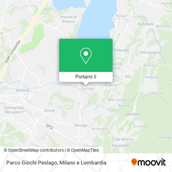 Mappa Parco Giochi Peslago