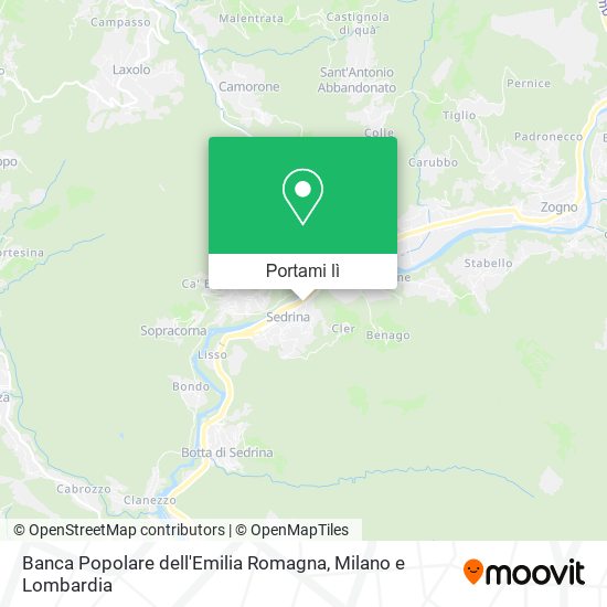 Mappa Banca Popolare dell'Emilia Romagna