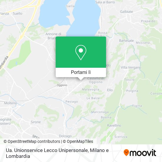 Mappa Ua. Unionservice Lecco Unipersonale