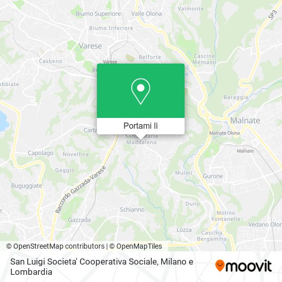 Mappa San Luigi Societa' Cooperativa Sociale
