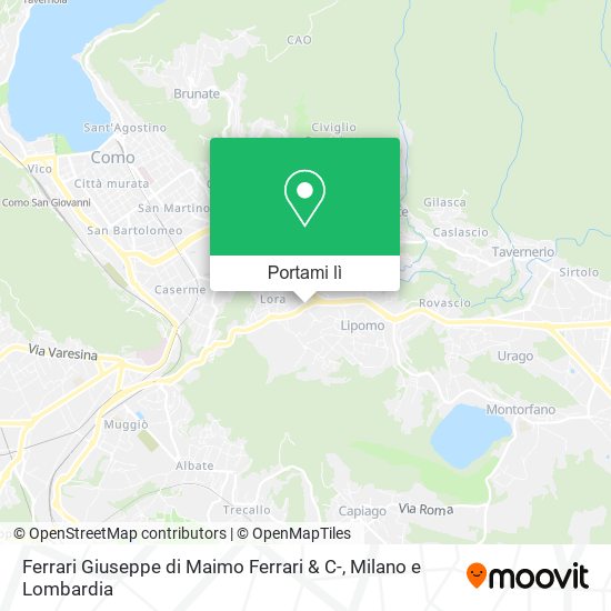 Mappa Ferrari Giuseppe di Maimo Ferrari & C-