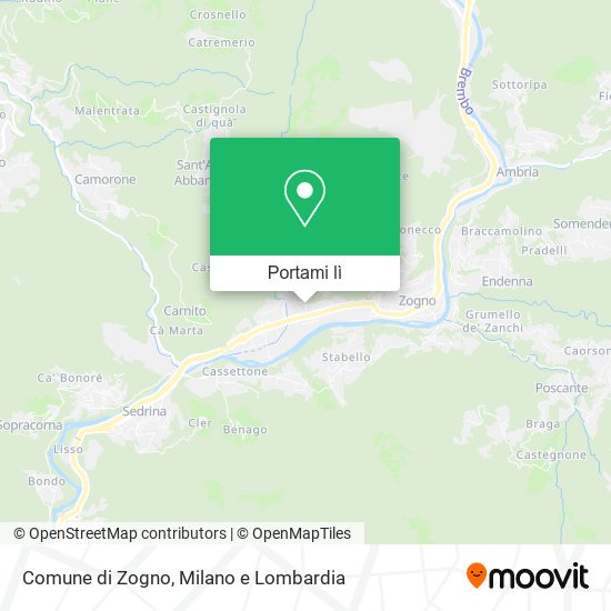 Mappa Comune di Zogno