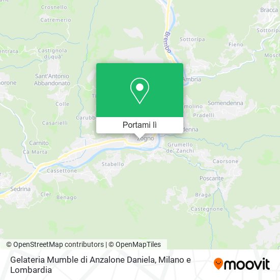 Mappa Gelateria Mumble di Anzalone Daniela