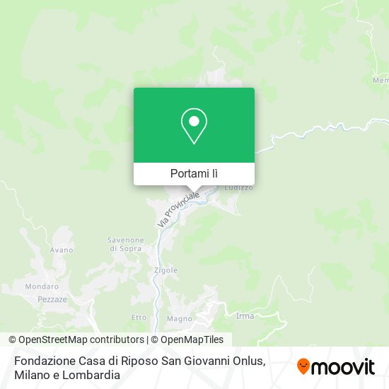 Mappa Fondazione Casa di Riposo San Giovanni Onlus