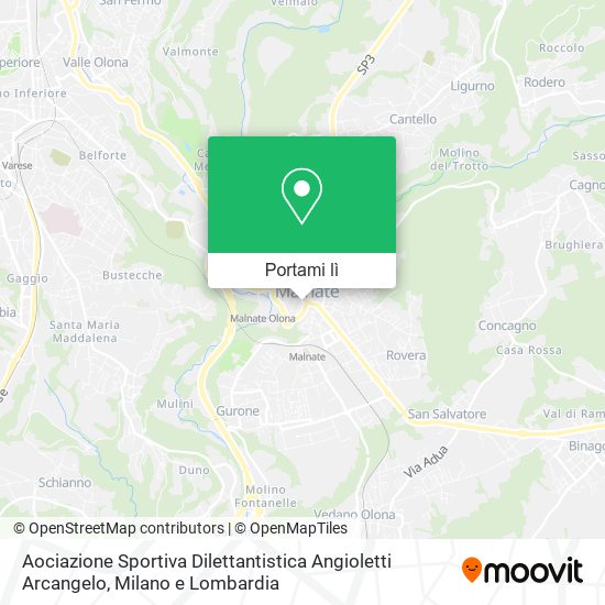 Mappa Aociazione Sportiva Dilettantistica Angioletti Arcangelo