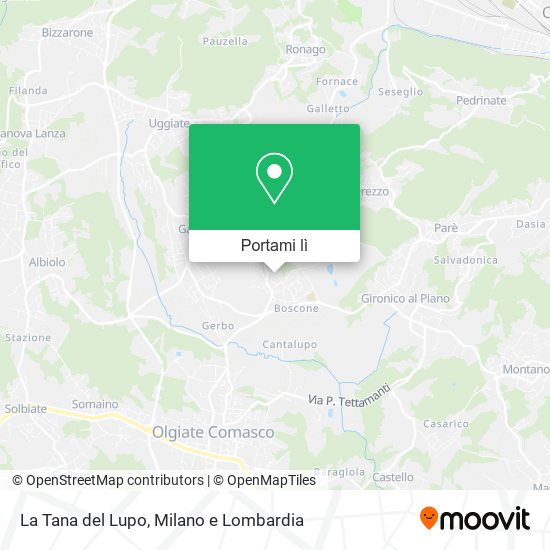 Mappa La Tana del Lupo