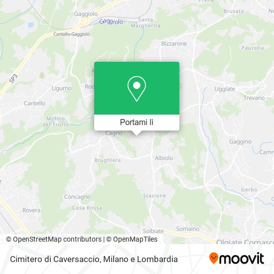 Mappa Cimitero di Caversaccio