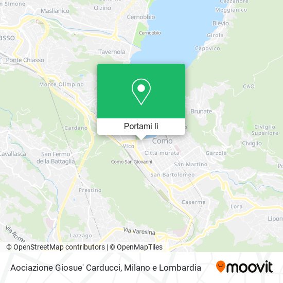 Mappa Aociazione Giosue' Carducci