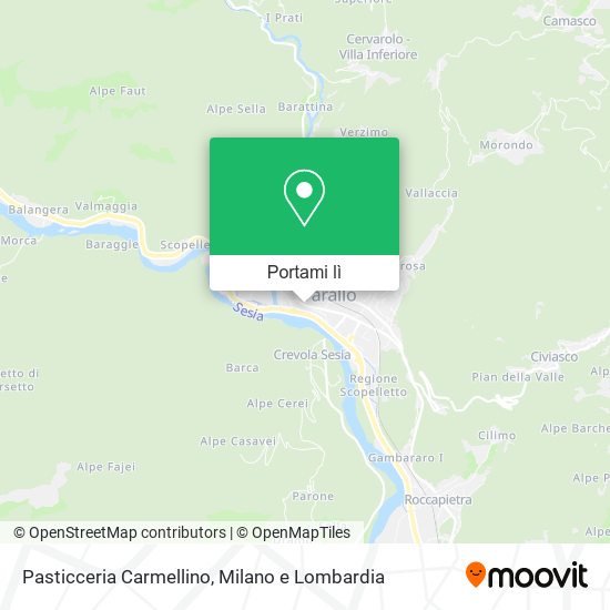 Mappa Pasticceria Carmellino