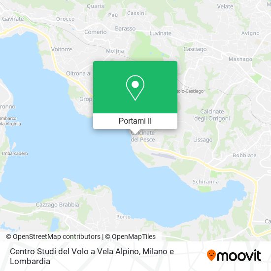 Mappa Centro Studi del Volo a Vela Alpino