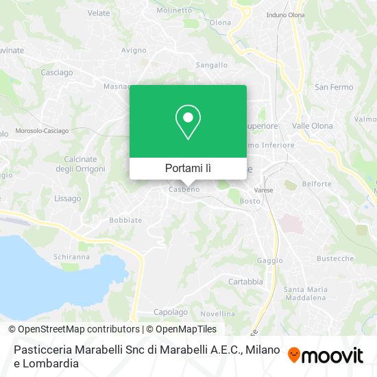 Mappa Pasticceria Marabelli Snc di Marabelli A.E.C.