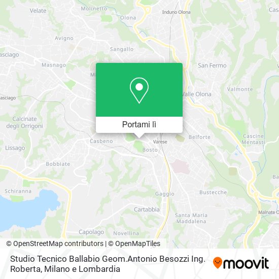 Mappa Studio Tecnico Ballabio Geom.Antonio Besozzi Ing. Roberta
