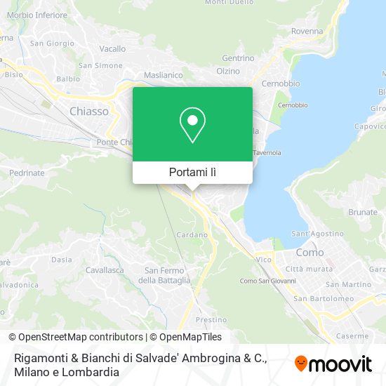 Mappa Rigamonti & Bianchi di Salvade' Ambrogina & C.