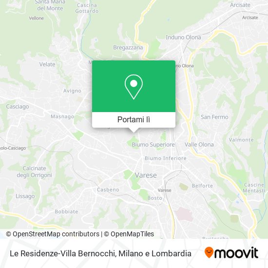 Mappa Le Residenze-Villa Bernocchi