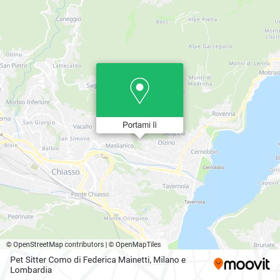 Mappa Pet Sitter Como di Federica Mainetti