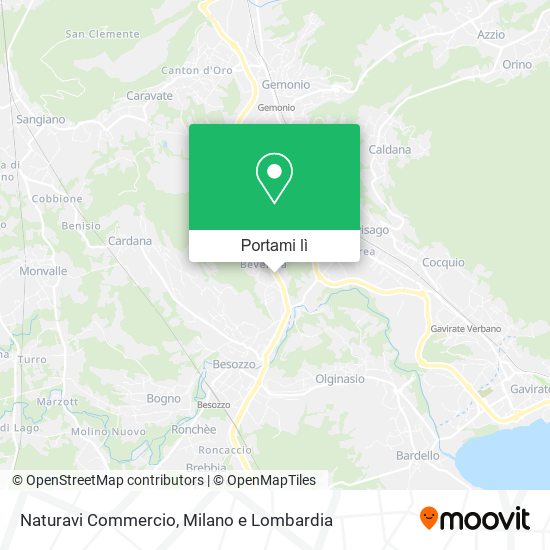 Mappa Naturavi Commercio