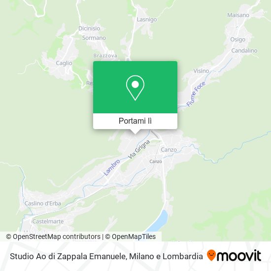 Mappa Studio Ao di Zappala Emanuele