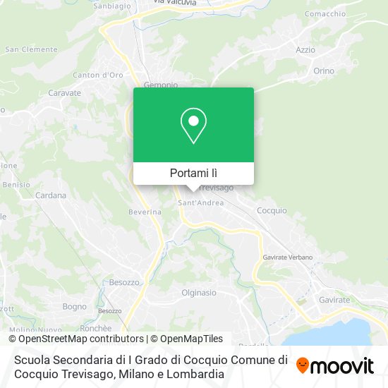 Mappa Scuola Secondaria di I Grado di Cocquio Comune di Cocquio Trevisago