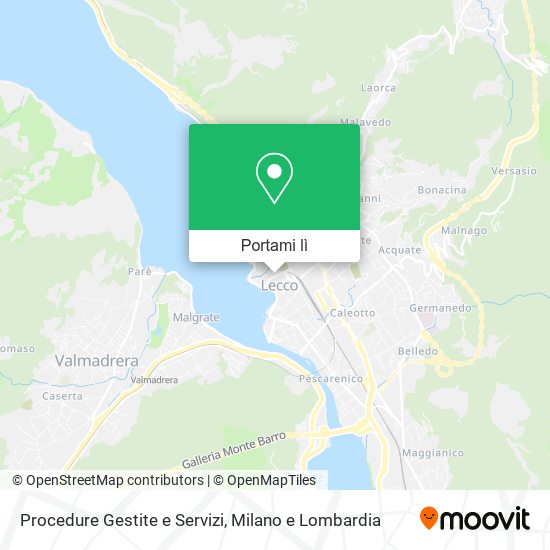 Mappa Procedure Gestite e Servizi
