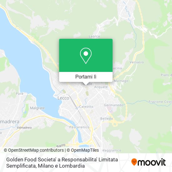 Mappa Golden Food Societa' a Responsabilita' Limitata Semplificata