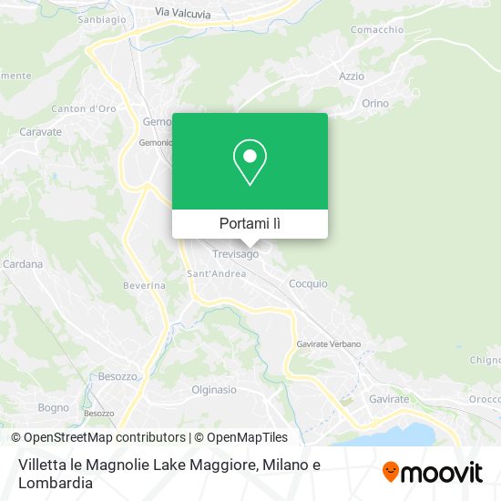 Mappa Villetta le Magnolie Lake Maggiore