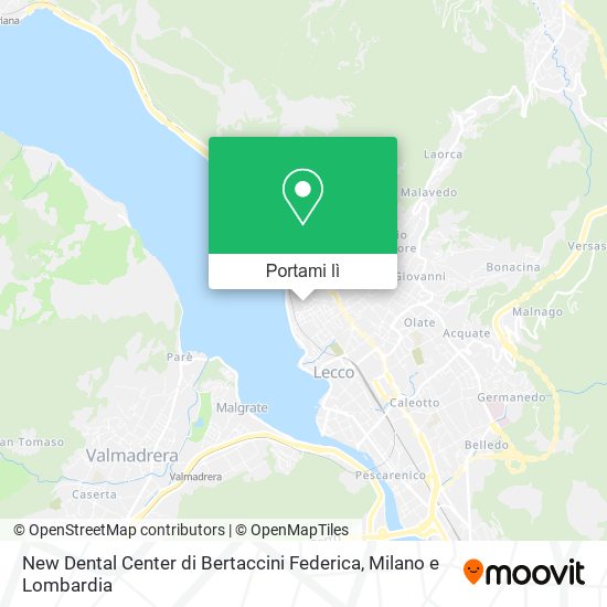 Mappa New Dental Center di Bertaccini Federica