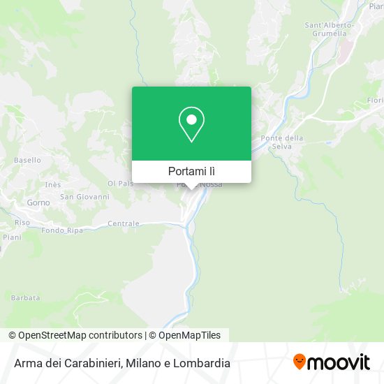 Mappa Arma dei Carabinieri